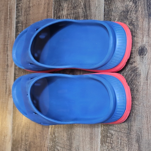 Hoka Ora Recovery Slide 3 Bellwhether Blue - Red Alert Size 12.0 - Picture 3 of 10